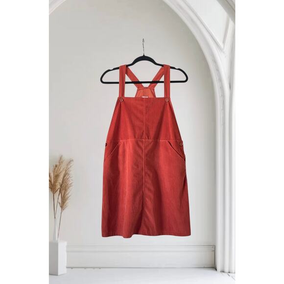 Wonder Nation Red Orange Corduroy Girls Dress Size X Large 14-16 - Picture 1 of 6
